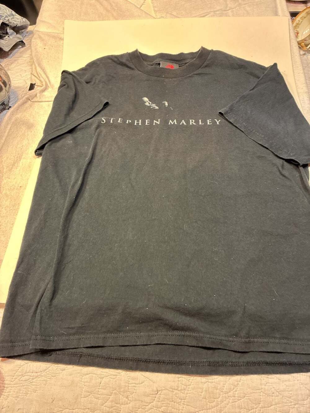 Zion Rootswear Stephen Marley T-Shirt Size L Black Graphic Tee